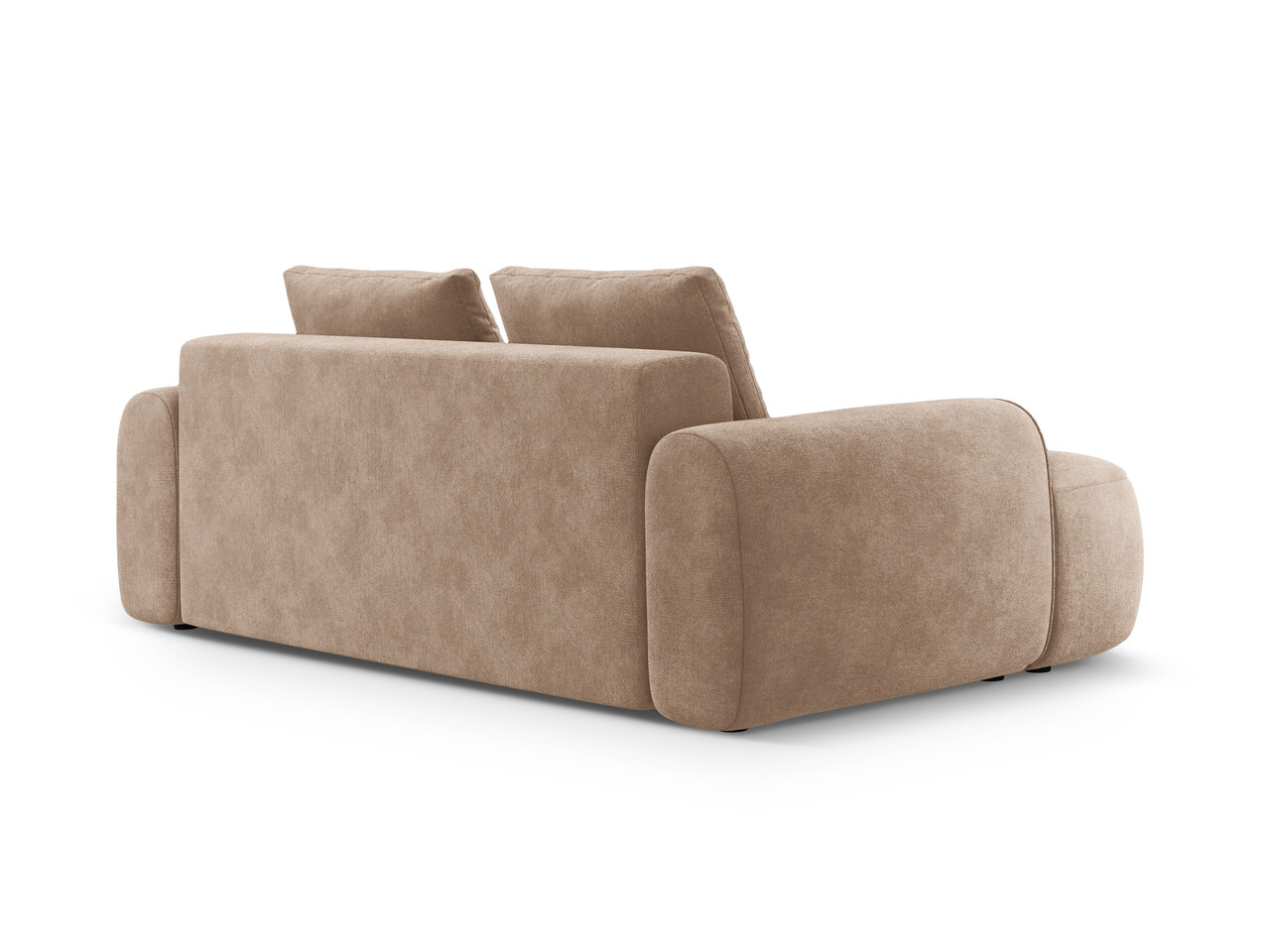 Canapea 3 locuri, Linz, Cosmopolitan Design, 200x100x84 cm, catifea, bej inchis