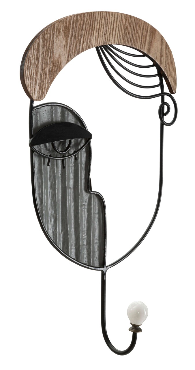 Cuier de perete Picassy, Mauro Ferretti, 22x35 cm, MDF/fier, multicolor