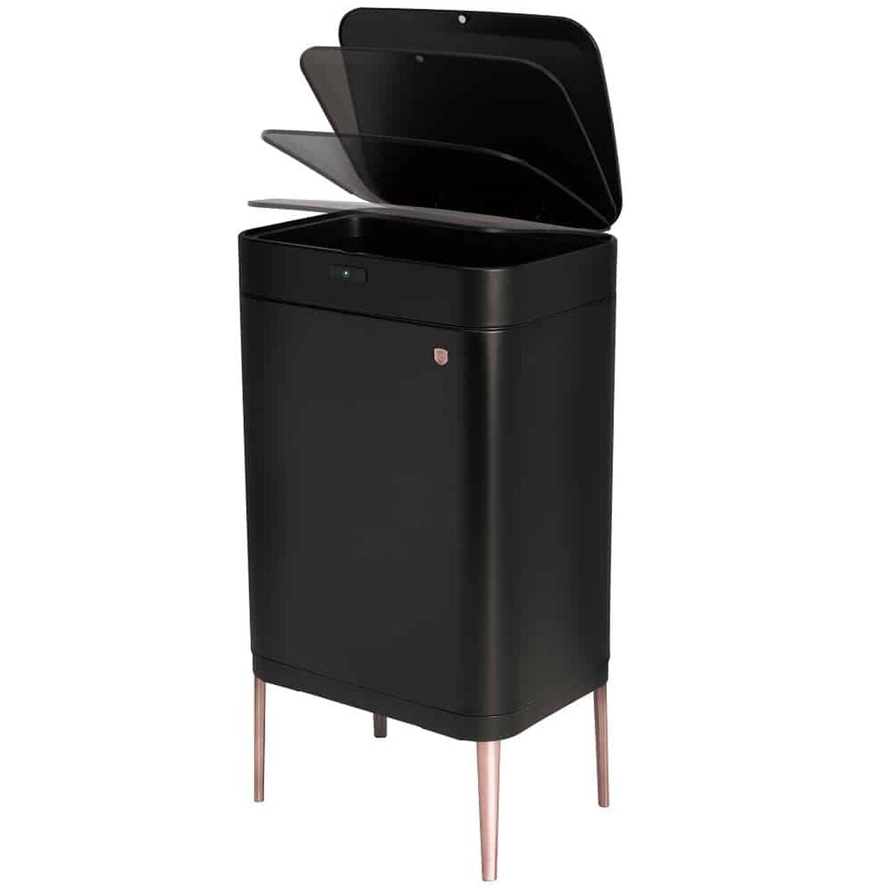 Cos de gunoi cu senzor Berlinger Haus, Black Rose, 42x30x76 cm, 60 L, fier, negru - imagine 5