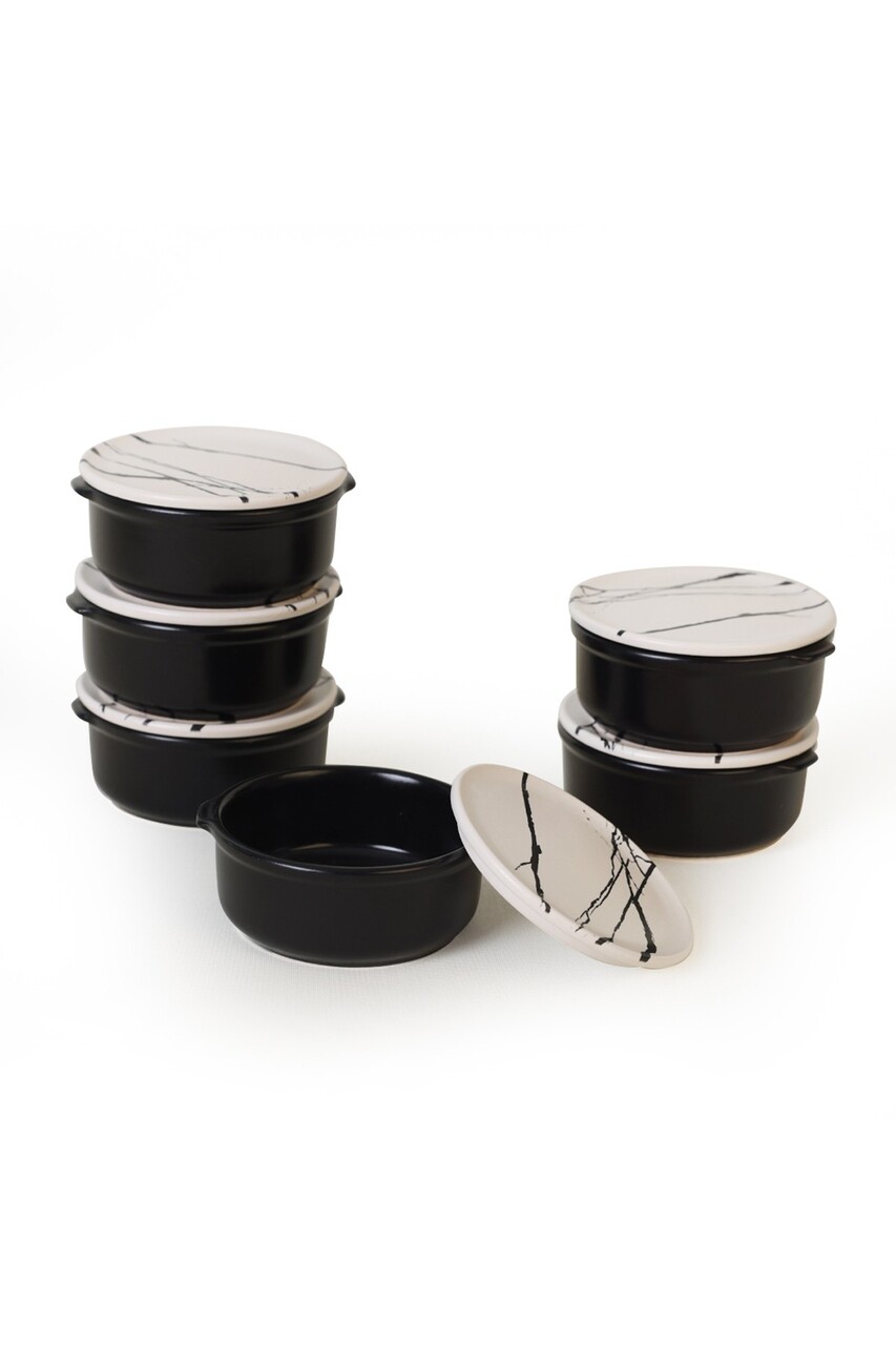 Set recipiente depozitare, Hermia, 275KRM2301, Antibacterian, Alb/Negru - view 2