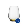 Set 4 pahare, Villeroy & Boch, Colourful Life Lemon Pie, 420 ml, sticla cristal, galben