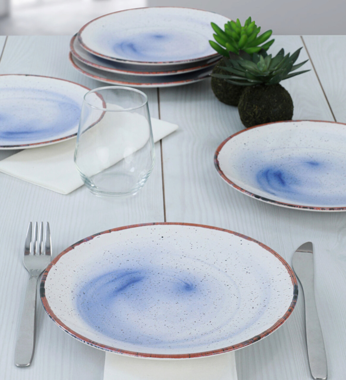 Set farfurii pentru desert, Keramika, 275KRM1361, Ceramica, Alb