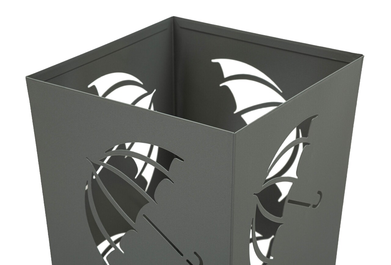 Suport pentru umbrele, Mauro Ferretti, Holder -A, 19x19x48 cm, metal, gri - imagine 3