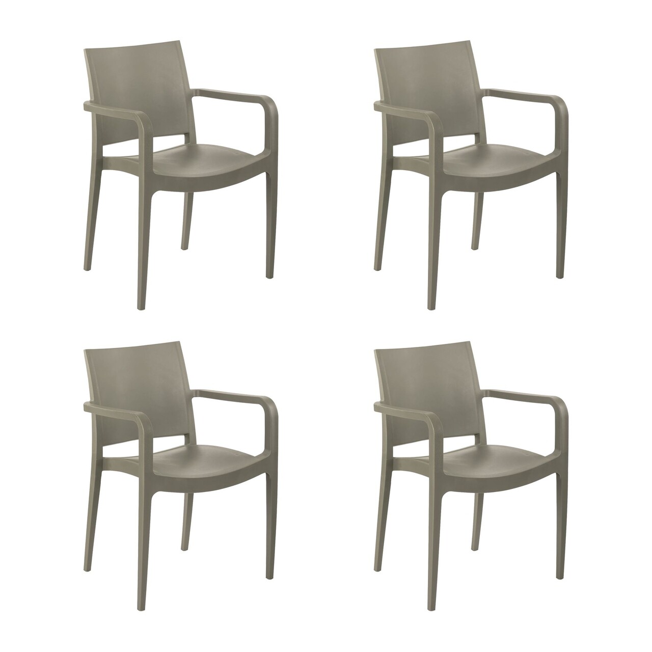 Set scaune 4 piese, Tilia, Specto Xl, Gri ciment - 2 | YEO