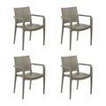 Set scaune 4 piese, Tilia, Specto Xl, Gri ciment