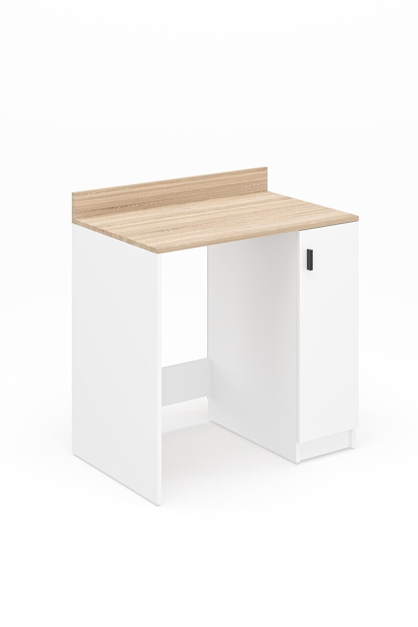 Dulap masina de spalat, Hanah Home, Tirza, 93x100x60 cm, Stejar Sonomo / Alb — imaginea 3