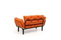 Canapea extensibilă de grădină cu 2 locuri, Atelier del Sofa, 859FTN2909, Portocaliu