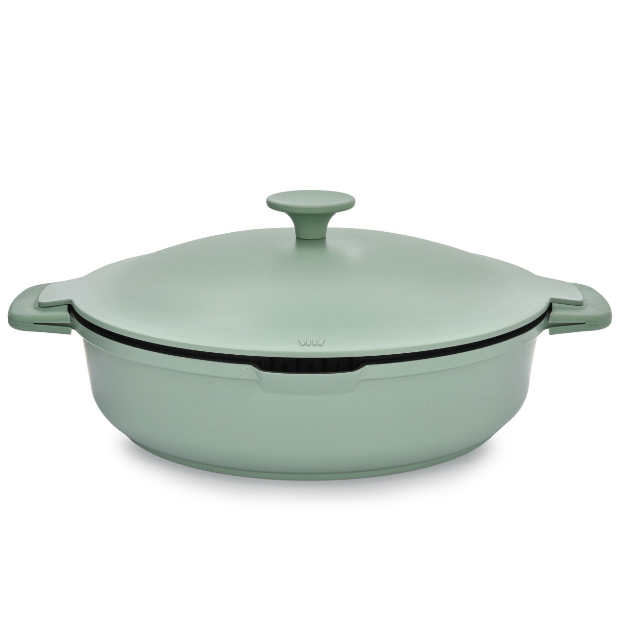Tigaie adanca cu capac Fern, Ambition, 28 cm, 3.9 L, aluminiu, verde/negru - imagine 7