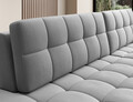 Coltar extensibil dreapta 3 locuri ELTAP, RT-04SO, Blezalt, 240x150x82 cm, lemn/poliester, gri deschis