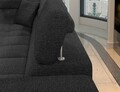Coltar extensibil dreapta 4 locuri ELTAP, ERI-03, Eridano, 275x202x88 cm, lemn/poliester, gri antracit