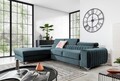 Coltar extensibil stanga 3 locuri ELTAP, LT-100VE, Grayson, 278x205x92 cm, lemn/poliester, albastru