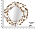 Oglinda decorativa, Mauro Ferretti, Brush, Ø 82 x 4 cm, fier/mdf,sticla, multicolor