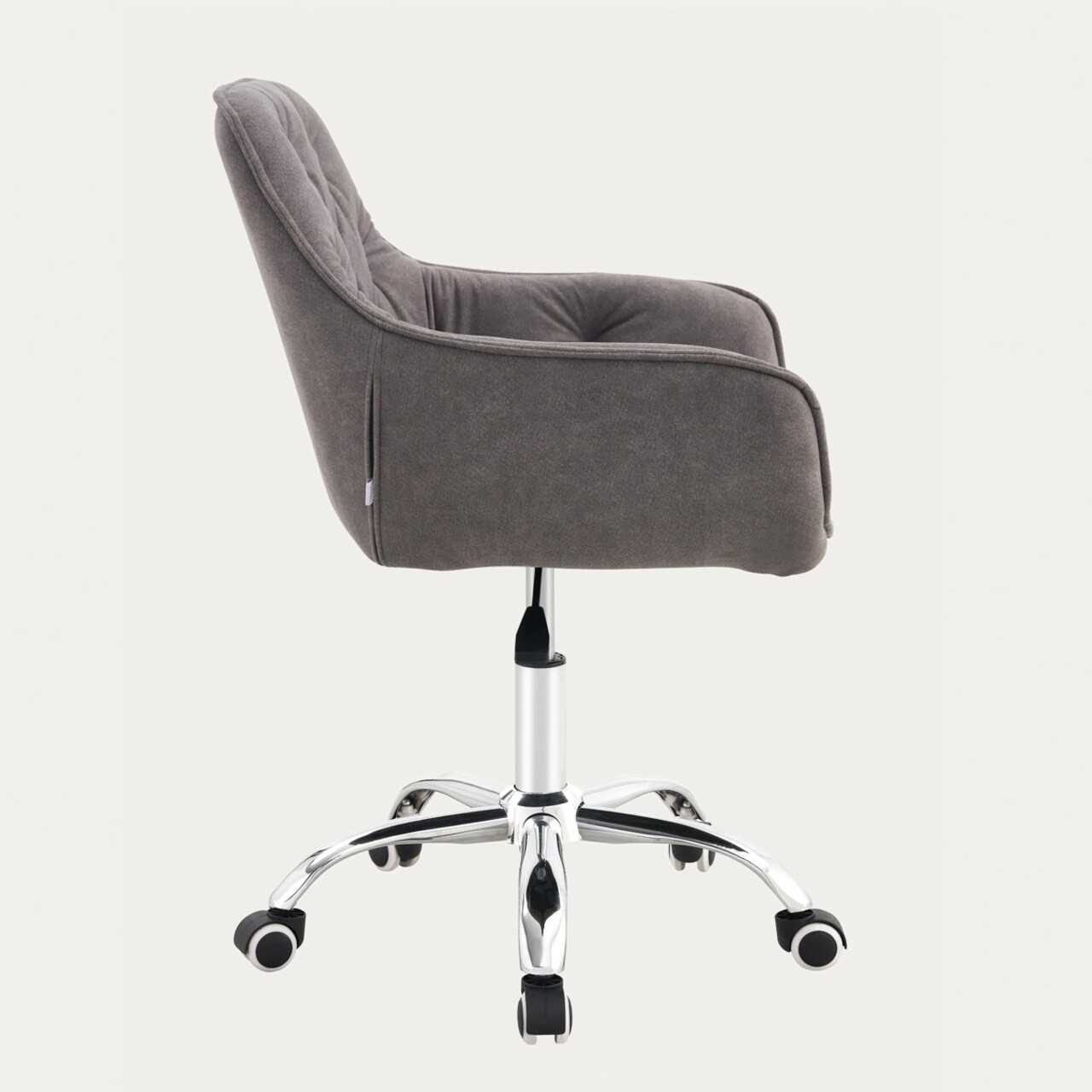 Scaun de birou Fussy, Homla, 61x57x80-90 cm, metal/poliester, gri - view 4