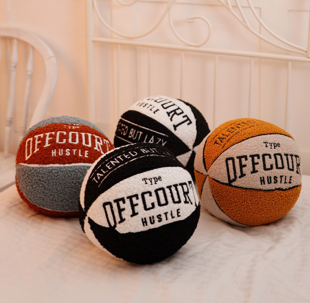 Husa de perna, Basketball, 25x25x25 cm, 75% RECYCLED POLYESTER/25% POLYESTER, Alb/Negru - view 3