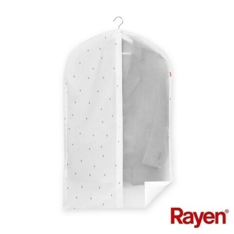 Husa pentru haine, Rayen, 60 x 100 cm, acetat, gri mezoni.ro