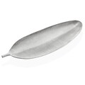 Platou decorativ / decoratiune pentru centrul mesei Silvery Leaf, Versa, 59 x 22 x 3.5 cm, MDF