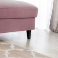 Coltar extensibil dreapta 4 locuri ELTAP, Foble, 267x196x100 cm, lemn/poliester, roz inchis
