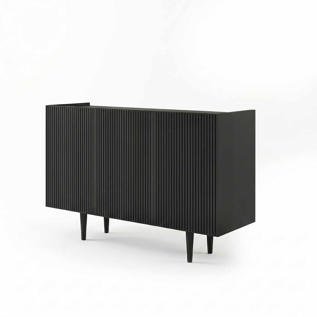 Consola, Hanah Home, Capella 120, 120x60x40 cm, MDF, Negru - view 4