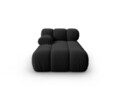 Sezlong living stanga 1 loc, Bellis-51, Micadoni Home, 155x94x70 cm, catifea, negru