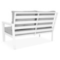 Set coltar si masuta pentru gradina/terasa Matzo, aluminiu, alb/gri