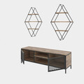 Comoda TV, Kalune Design, Comets Prizma, Pin Atlantic / Negru