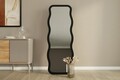 Oglinda decorativa, Siam, Aror, 50x160x2.2 cm, MDF , Negru