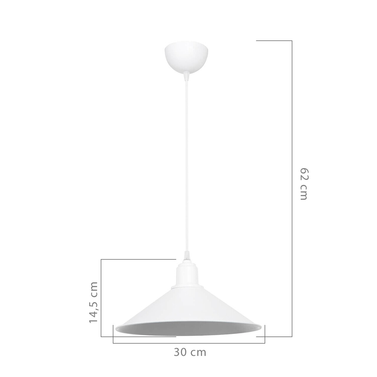 Lustra Beyaz, MDL.4159, Squid Lighting, 30x62 cm, 60W, alb