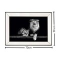 Tablou decorativ T711, Neostill, sticla temperata, 50 x 70 cm
