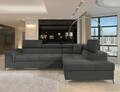 Coltar extensibil dreapta 4 locuri ELTAP, ERI-13, Eridano, 275x202x88 cm, lemn/poliester, gri inchis