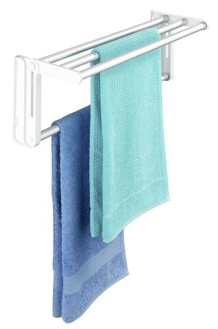 Uscator rufe pentru calorifer, maximex, space saving, 4.15 m capacitate de uscare, 58-108 x 20.5 x 18 cm, aluminiu/plastic, alb