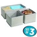 Set 3 organizatoare pentru dulap Axis Chevron, iDesign, 29x14x10 cm
