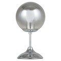 Veioza, Aldos, H.27 D.15 cm, E27, 40W, metal/sticla, argintiu/fumuriu