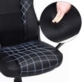 Scaun de birou ergonomic Racing Sports, Songmics, piele ecologica, negru