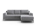 Coltar dreapta, Orrino, Mazzini Sofas, 4 locuri, 242x164x82 cm, catifea, gri