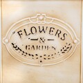 Ghiveci Flowers, Creaciones Meng, 20x12 cm, metal galvanizat, roz
