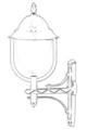 Lampa de exterior, Avonni, 685AVN1370, Plastic ABS, Negru
