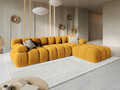 Canapea modulara 3 locuri, Bellis-51, Micadoni Home, 282x94x70 cm, catifea, galben