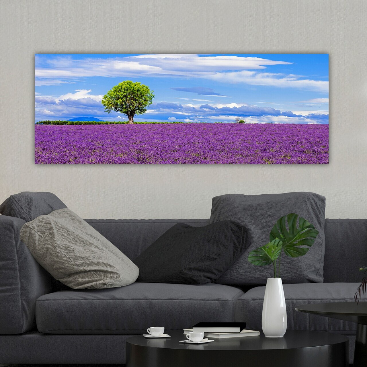 Tablou decorativ, YTY580755_3080, Canvas, 30 x 80 cm, Multicolor