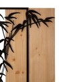 Decoratiune de perete Bamboo, Mauro Ferretti, 58x80 cm, fier/MDF, negru/maro