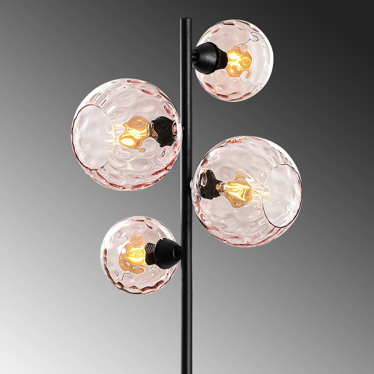 Lampadar, L'essentiel Maison, 521SHN3654, Roz/Negru - view 7