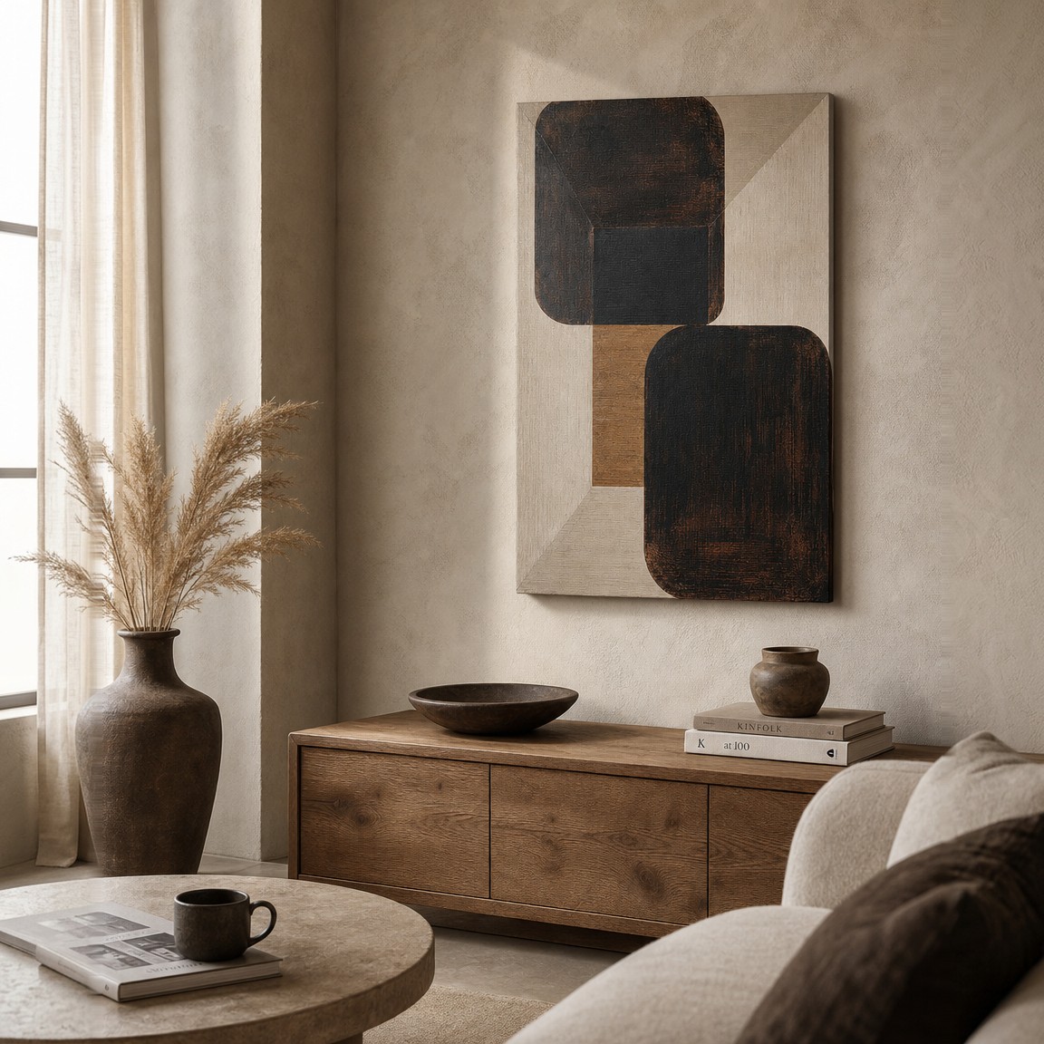 Tablou decorativ, Huhu3205, Cadru: Lemn de pin, Multicolor
