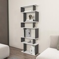 Corp biblioteca, Colman, Bates, 60x19.6x160 cm, PAL, Alb / Antracit