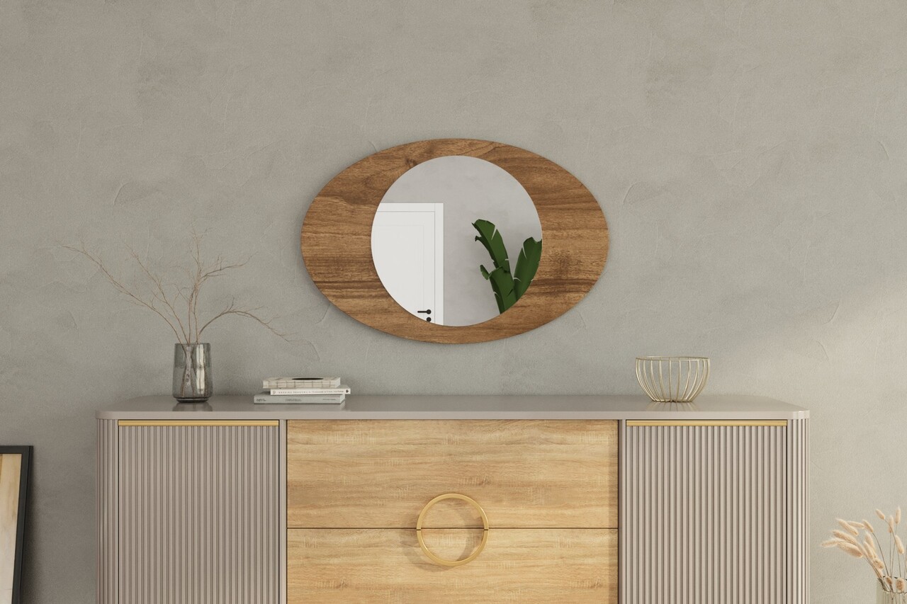 Oglinda decorativa, Siam, Obble, 60x90x2.2 cm, Maro - 2 | YEO