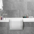 Covoras de baie absorbant Thrymat, InnovaGoods, 40x60 cm, piele ecologica nappa/burete, antiderapant. gri