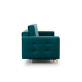 Canapea extensibila 3 locuri ELTAP, Ask21, Asgard, 233x92x93 cm, lemn/poliester, verde