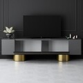 Comoda TV, Bexley, Bohem, Antracit / Aur