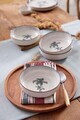 Set boluri, Hermia, 710KTP4521, Portelan, Albastru