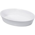 Vas de copt oval, Kuchenprofi Burgundy, 35 cm, portelan, alb