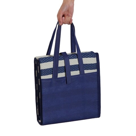 Patura pentru picnic stripes blue, versa, 90 x 180 cm, polipropilena