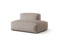 Modul dreapta pentru canapea, 2 locuri, Martina-169, Micadoni Home, 133x106x75 cm, tesatura structurata catifelata, bej inchis